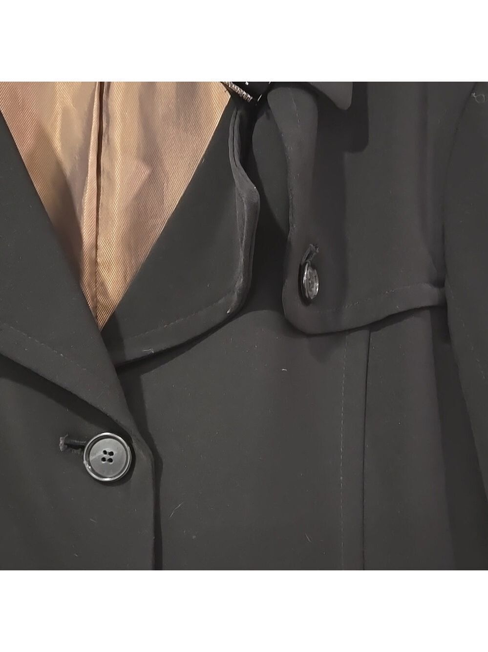 Retro Perry Ellis Beltless Streetwear Trench - Picture 6 of 14